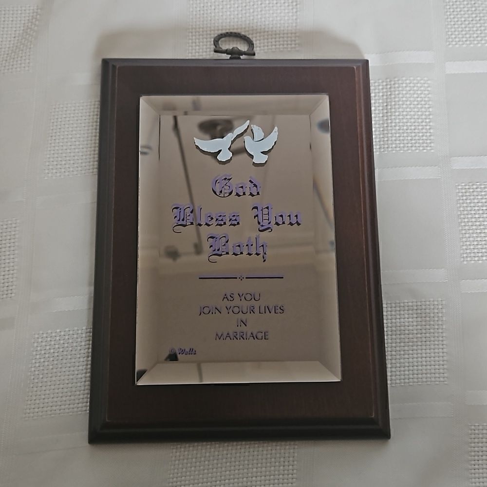 Wells Wooden Hanging Picture Frame For Wedding Couple 6×8